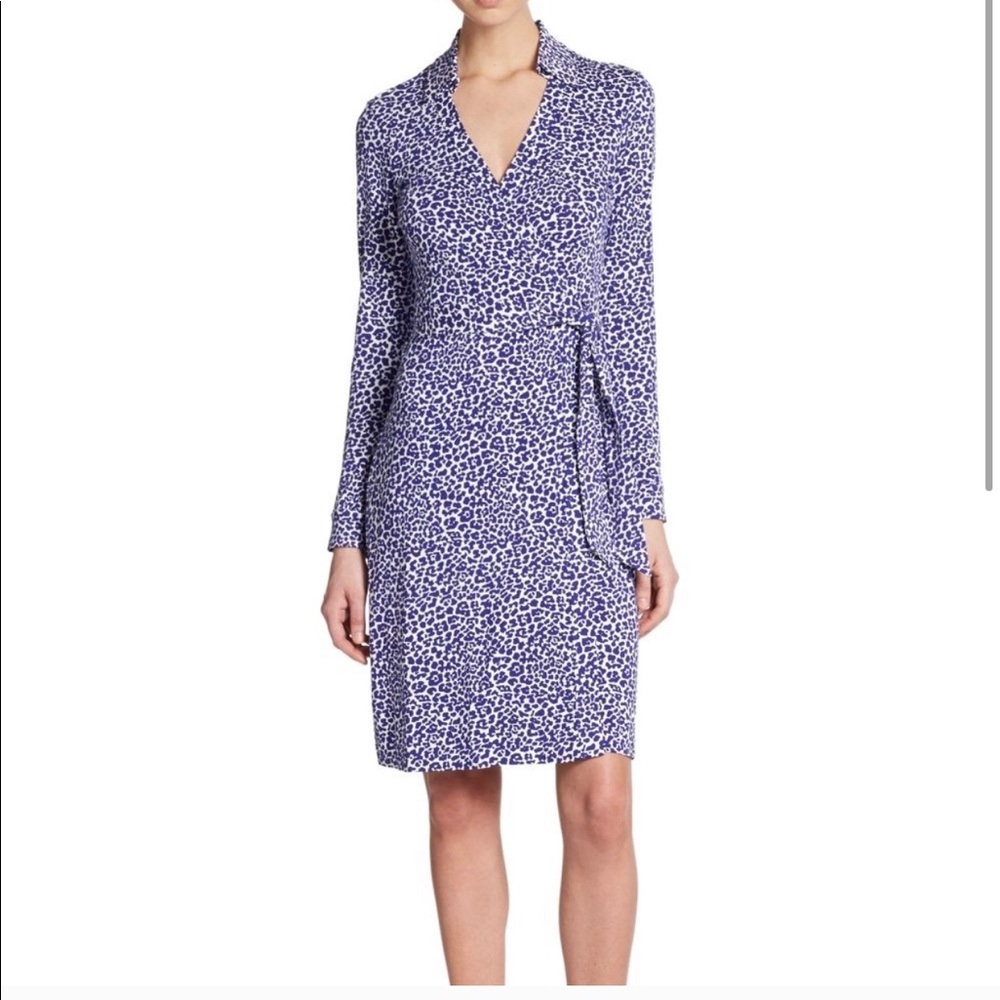 Leopard Jeanne Jersey Wrap Dress
